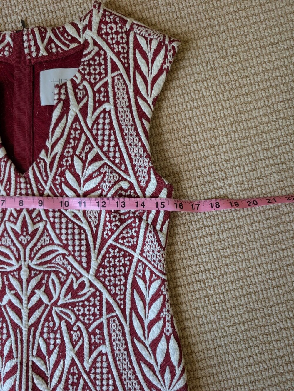 Knit Jacquard Cocktail Dress - Picture 5 of 7